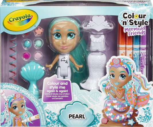 Crayola Colour 'n' Style Friends Mermaids - Pearl