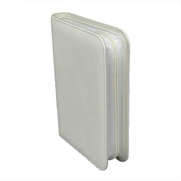 Ultra Pro Vivid 4-Pocket Zippered PRO-Binder - White
