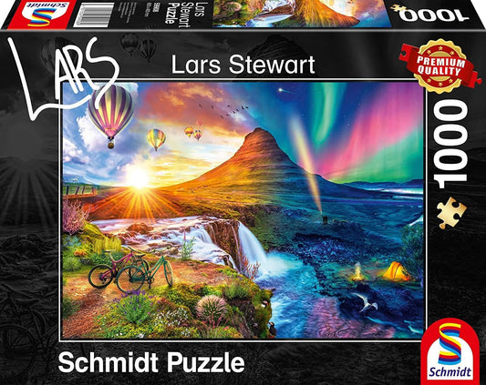 Schmidt Iceland Night & Day Jigsaw Puzzle - 1000 Pieces