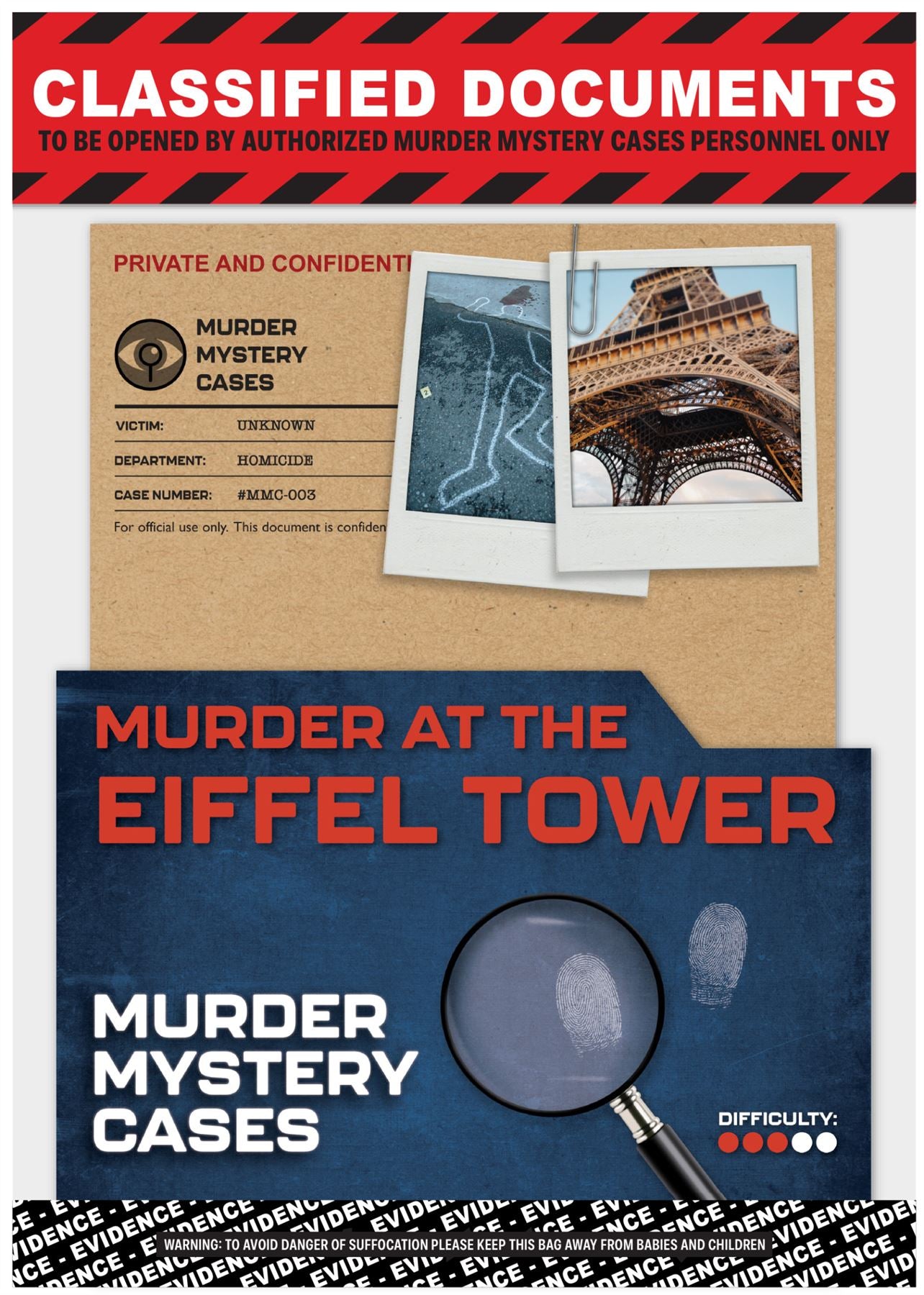 MMC Murder at the Eiffel Tower Party Game