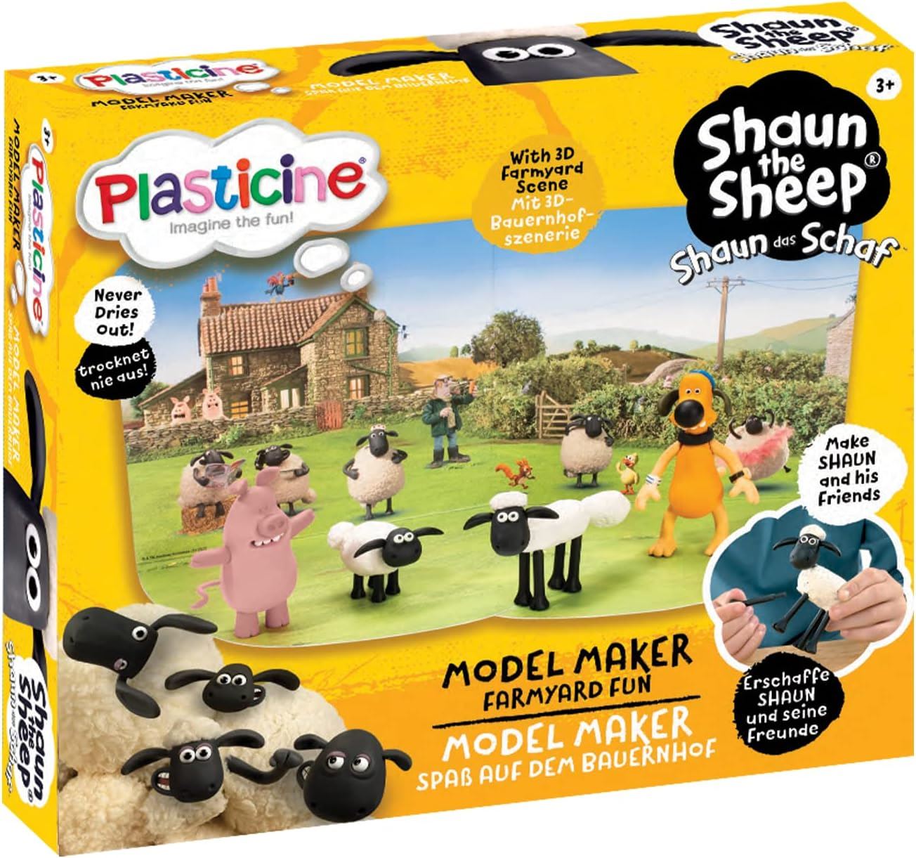 Plasticine Shaun The Sheep Farmyard Fun
