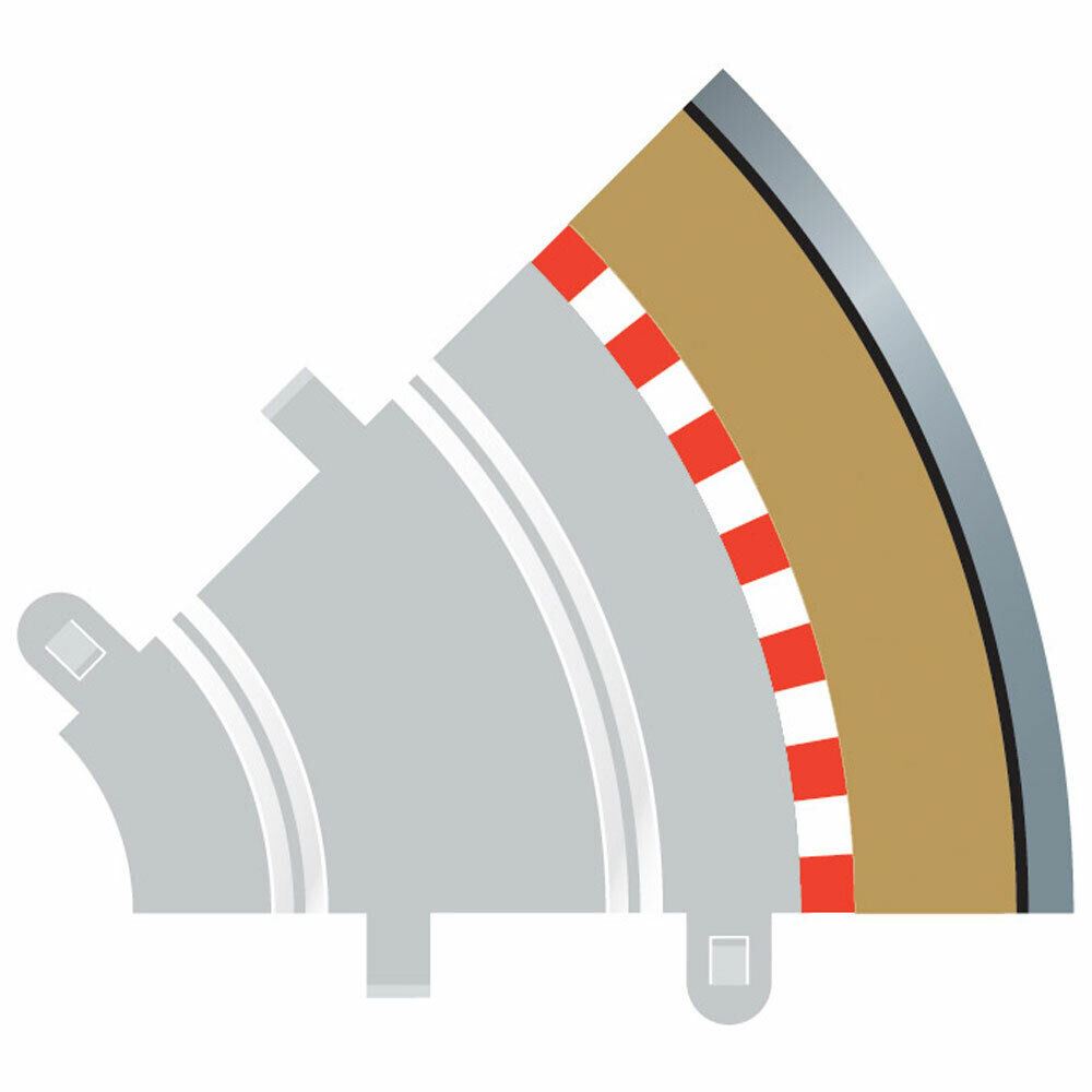 Radius 1 Curve Outer Borders 45? (Set Of 4) Scalextric Accessory Pack