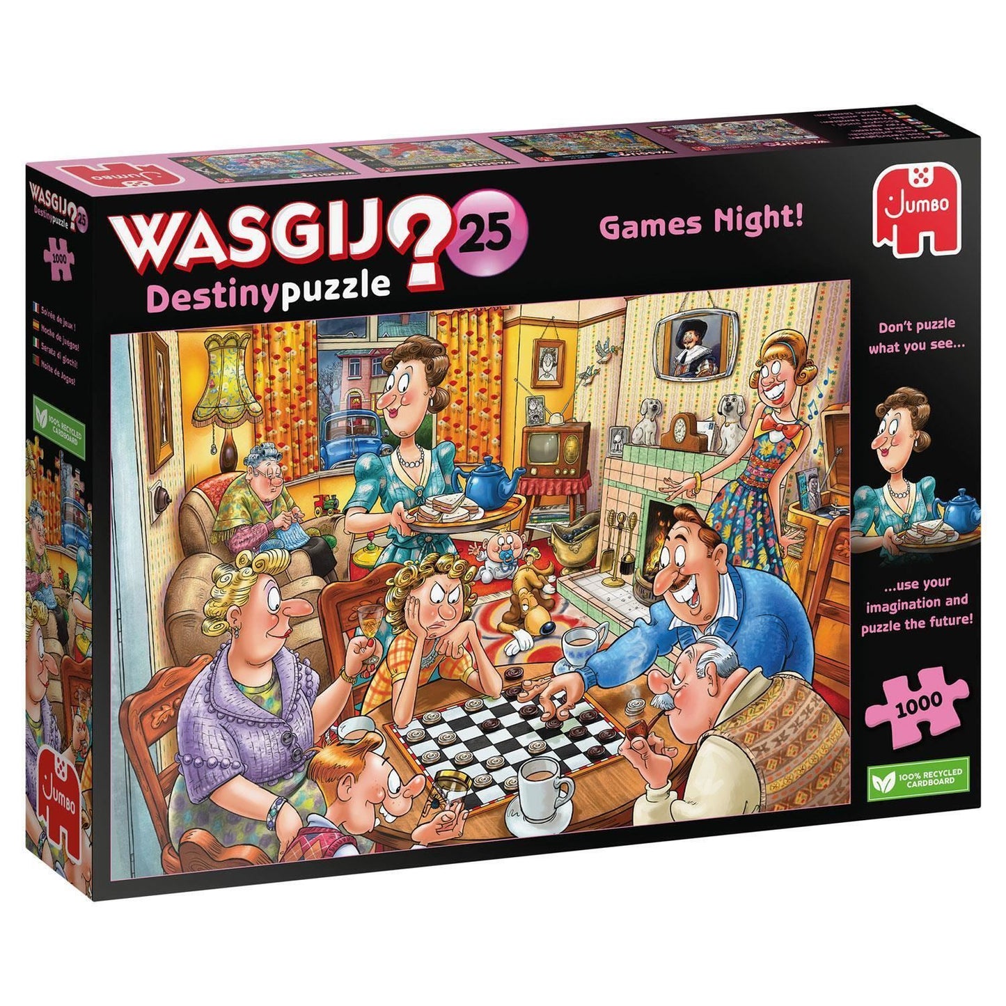 Jumbo Wasgij Destiny 25 - Games Night! Jigsaw Puzzle - 1000 Pieces