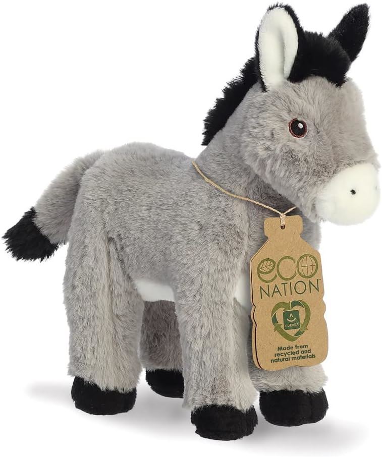 Aurora Eco Nation Donkey 11 Inch Soft Toy