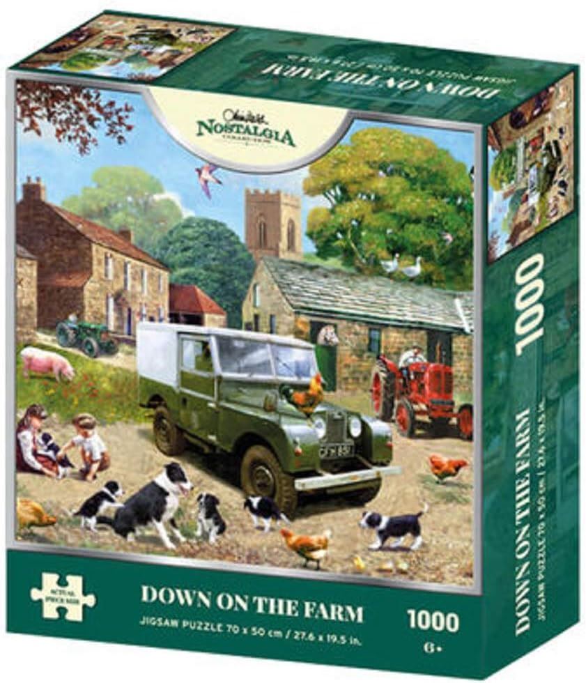 Kevin Walsh Nostalgia Collection Down On The Farm 1000 Piece Jigsaw Puzzle