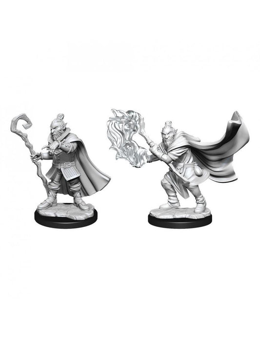 Critical Role Unpainted Miniatures (W1) Hobgoblin Wizard and Druid Male