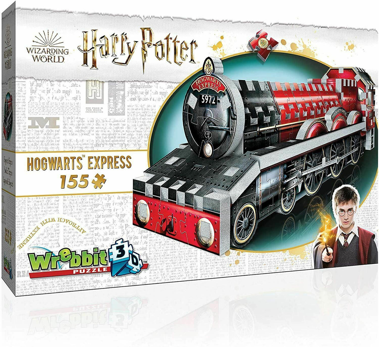 Wrebbit 3D Harry Potter Mini Hogwarts Express Jigsaw Puzzle - 155 Pieces
