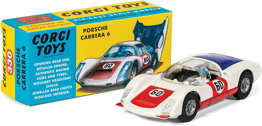 Corgi Porsche Carrera 6, Red & White Car