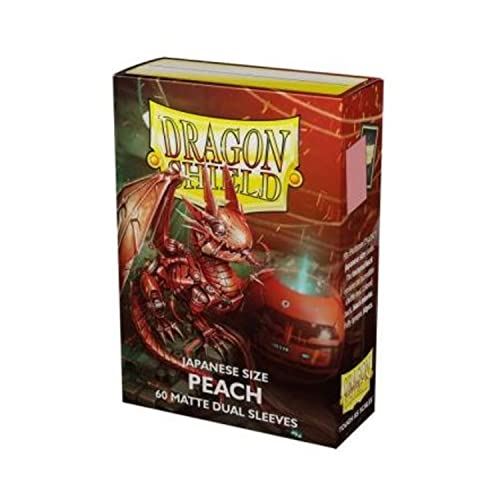 Dragon Shield Japanese Size Dual Matte - Peach - 60 Sleeves