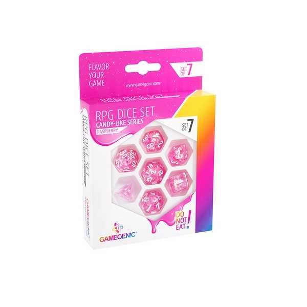 Gamegenic Candy-like Series - Rasberry - 7 RPG Dice Set Pink