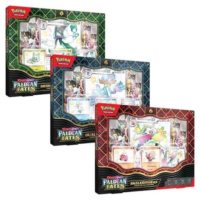 Pokemon TCG Scarlet & Violet 4.5 Paldean Fates Premium Collection Meowscarada/Quaquaval/Skeledirge	