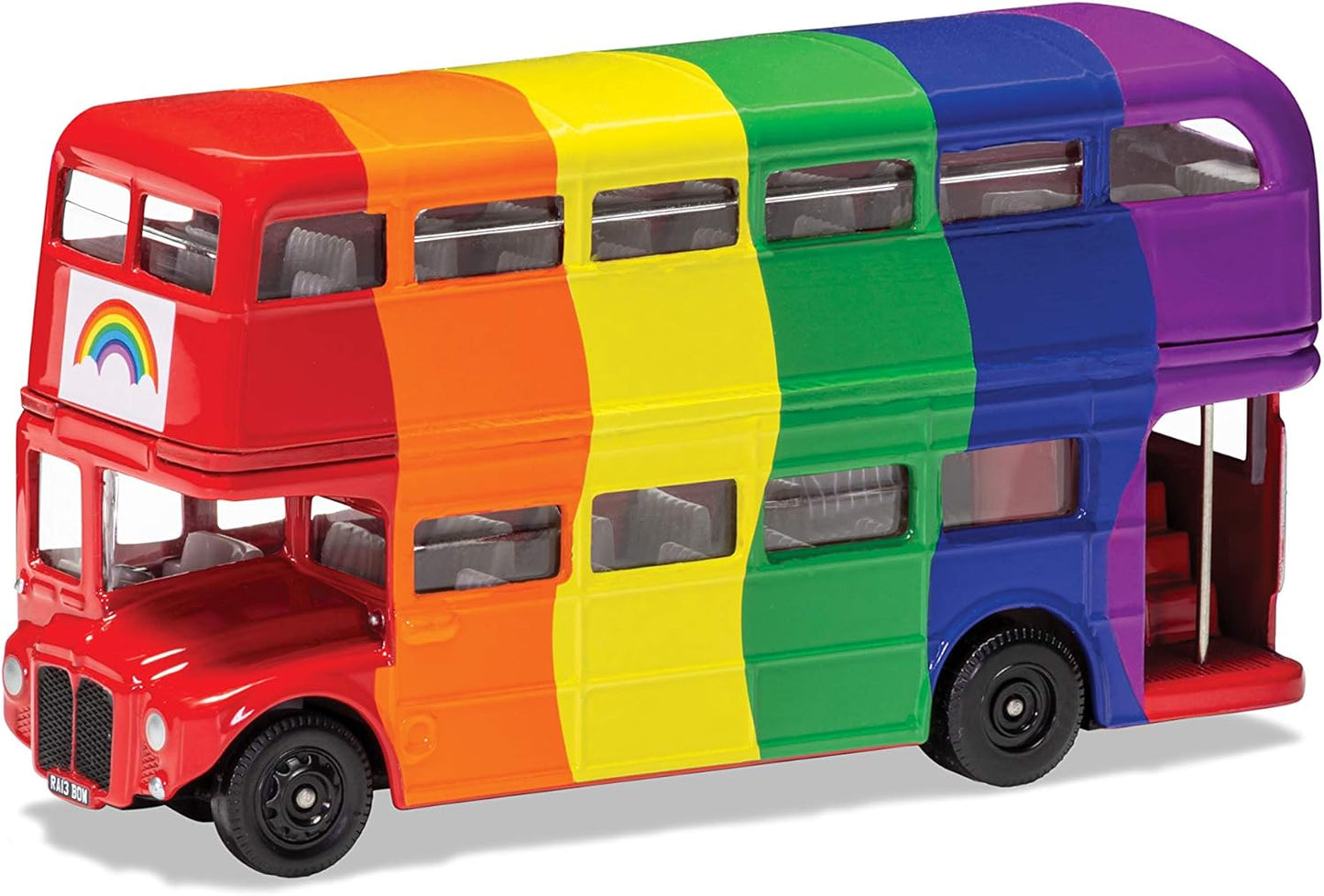 Corgi London Rainbow Bus Diecast Model	