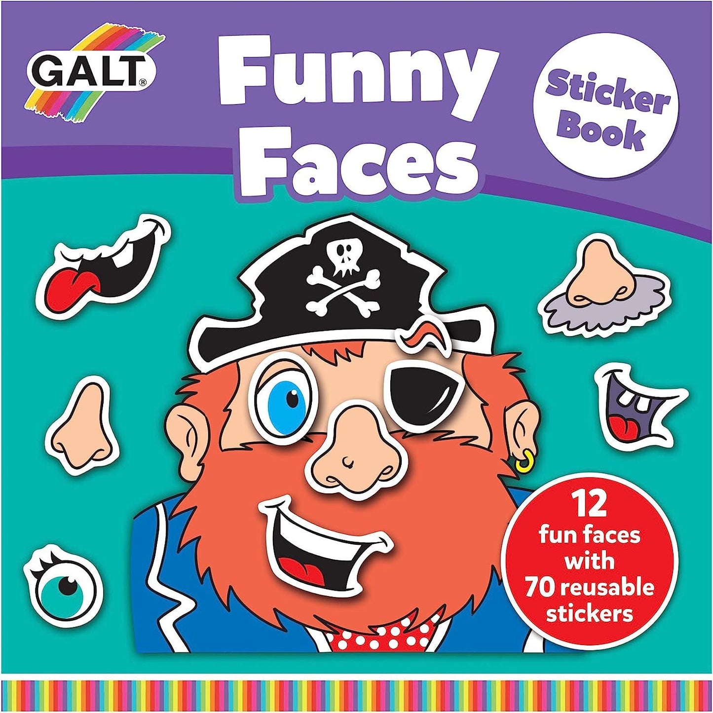 Galt Toys - Funny Faces Sticker Book