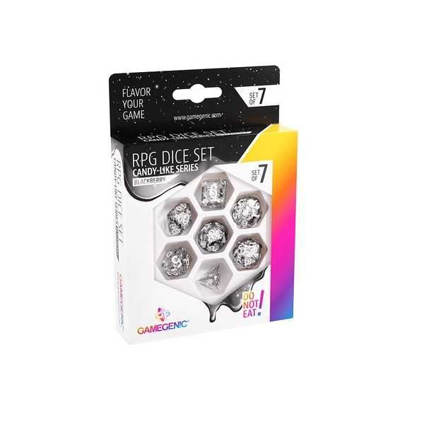Gamegenic Candy-like Series - Blackberry - 7 RPG Dice Set Black