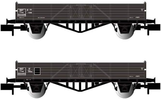 Arnold SNCF 2-unit pack 2-axle Open Wagons Tw Low Side Boards