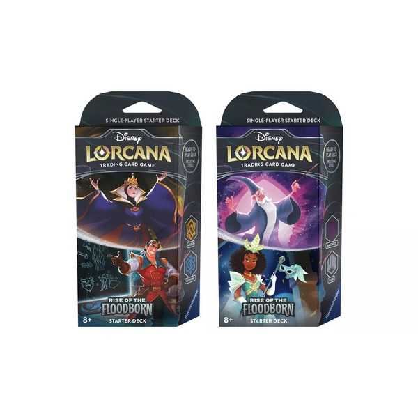 Disney Lorcana Trading Card Game Rise Of The Floodborn Starter Deck (1 At Random)