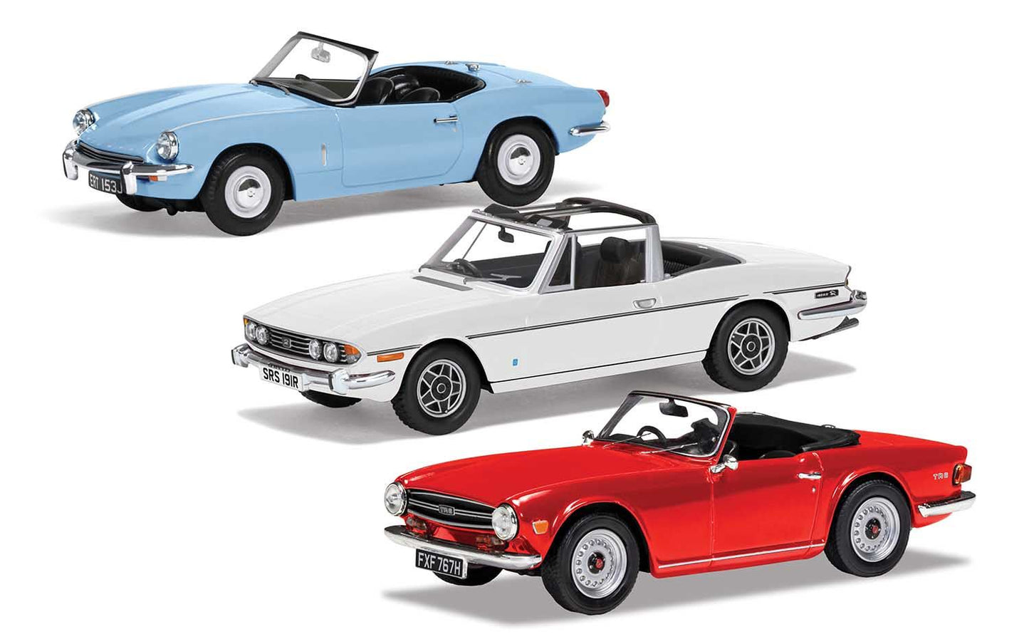Corgi Triumph Topless Collection Diecast Models