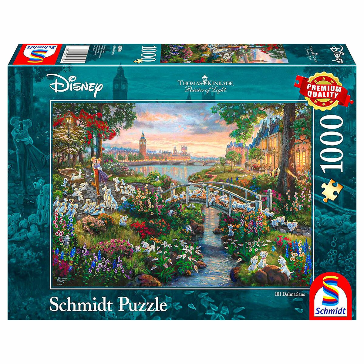 Schmidt Thomas Kinkade: Disney 101 Dalmations Jigsaw Puzzle - 1000 Pieces