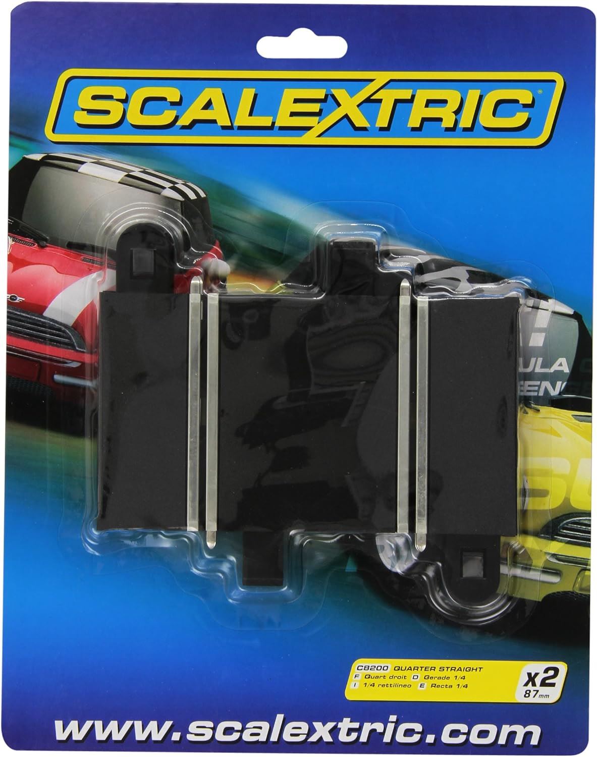 Scalextric Quarter Straight 87 mm x 2