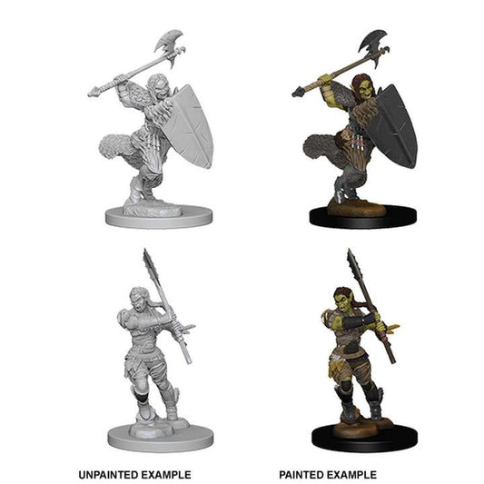 Pathfinder Deep Cuts Unpainted Miniatures (W1) Half-Orc Female Barbarian