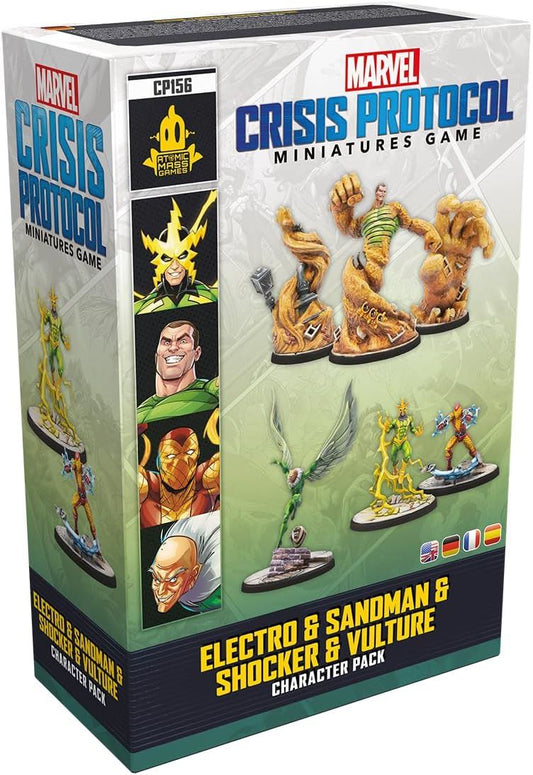 Marvel Crisis Protocol Electro & Sandman & Shocker & Vulture