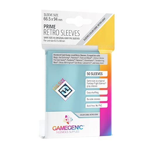 Gamegenic Prime Retro Card Sleeves: Clear - 50 Sleeves