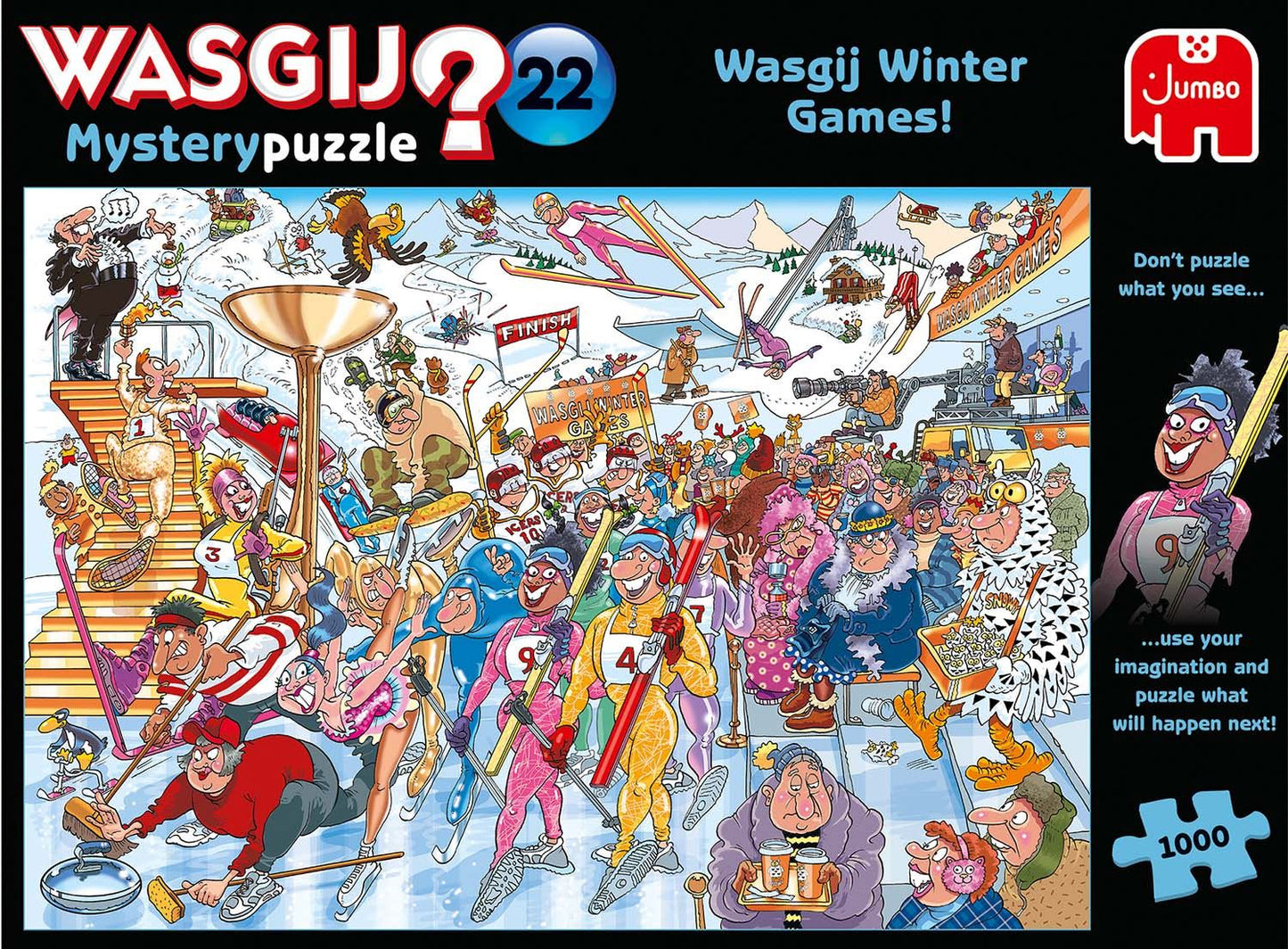 Jumbo Wasgij Mystery 22 - Winter Games! Jigsaw Puzzle - 1000 Pieces