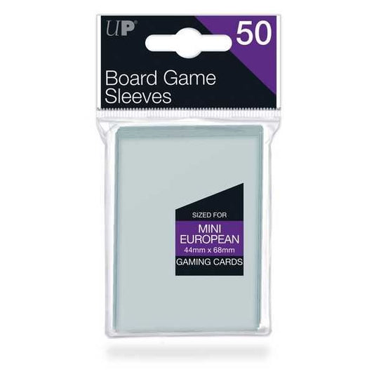 Ultra Pro Board Game Sleeves: 44x68mm Mini European - 50 Sleeves