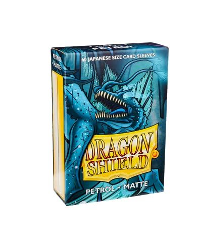 Dragon Shield Matte Petrol Japanese Size Card Sleeves - 60 Sleeves