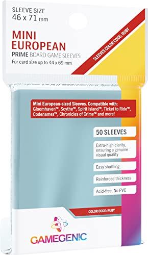 Gamegenic Prime Mini European Sized 46 x 71 mm - 50 Sleeves