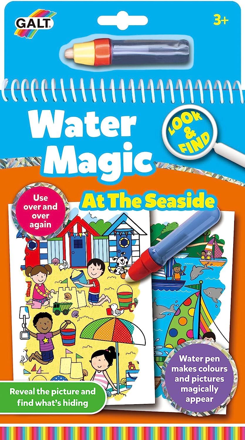 Galt Toys - Water Magic: Look and Find - At the Seaside Colouring Book