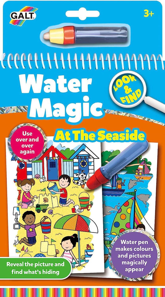 Galt Toys - Water Magic: Look and Find - At the Seaside Colouring Book