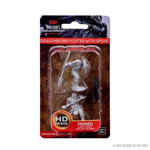 D&D Nolzur's Marvelous Unpainted Miniatures (W5) Dragonborn Male Fighter with Spear