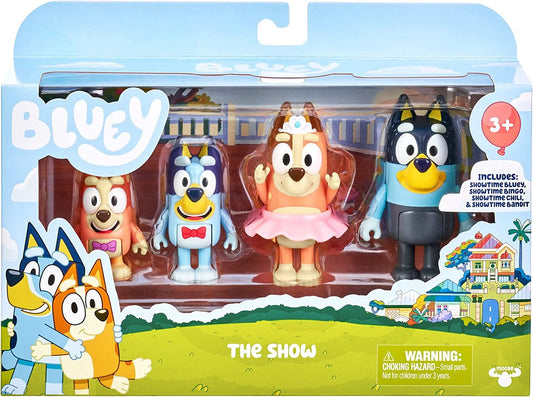 Bluey The Show Family Mini Figures 4-Pack