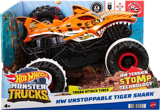 Hot Wheels Monster Trucks HW Unstoppable Tiger Shark R/C Vehicle