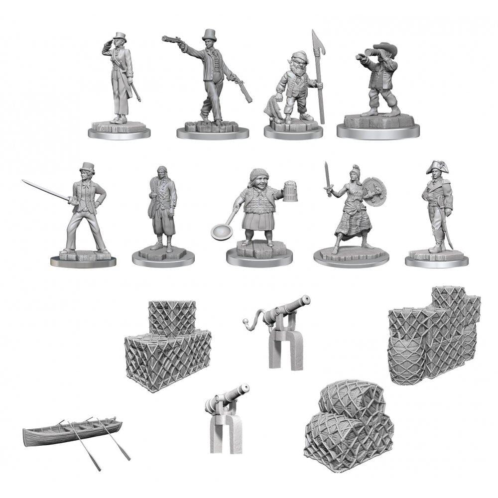 WizKids Deep Cuts: Ship's Crew Boxed Set Unpainted Miniatures