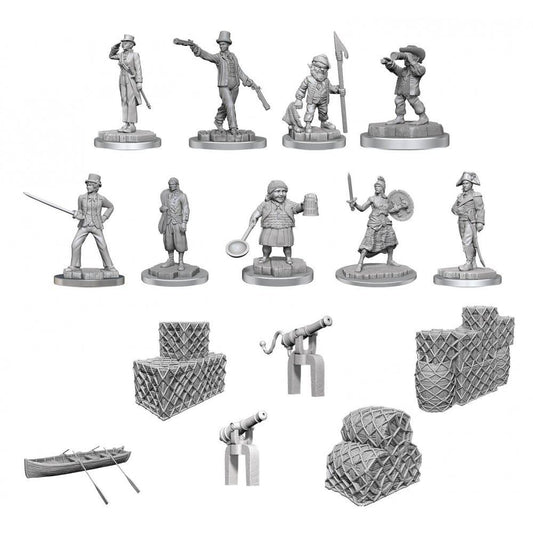 WizKids Deep Cuts: Ship's Crew Boxed Set Unpainted Miniatures