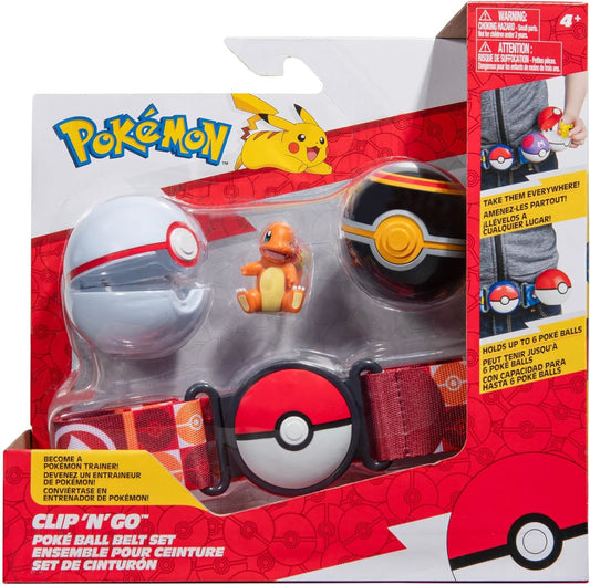 Pokemon Clip N Go Poke Ball Belt Set Charmander