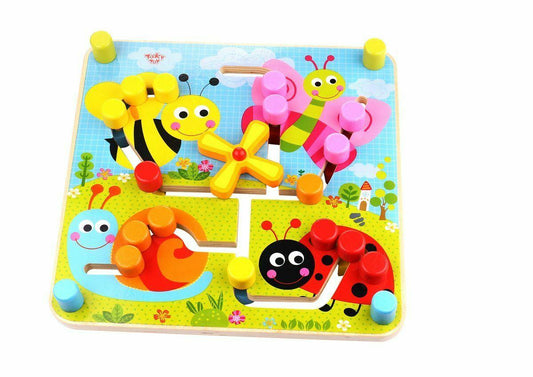 Tooky Toy Wooden Reversible Maze
