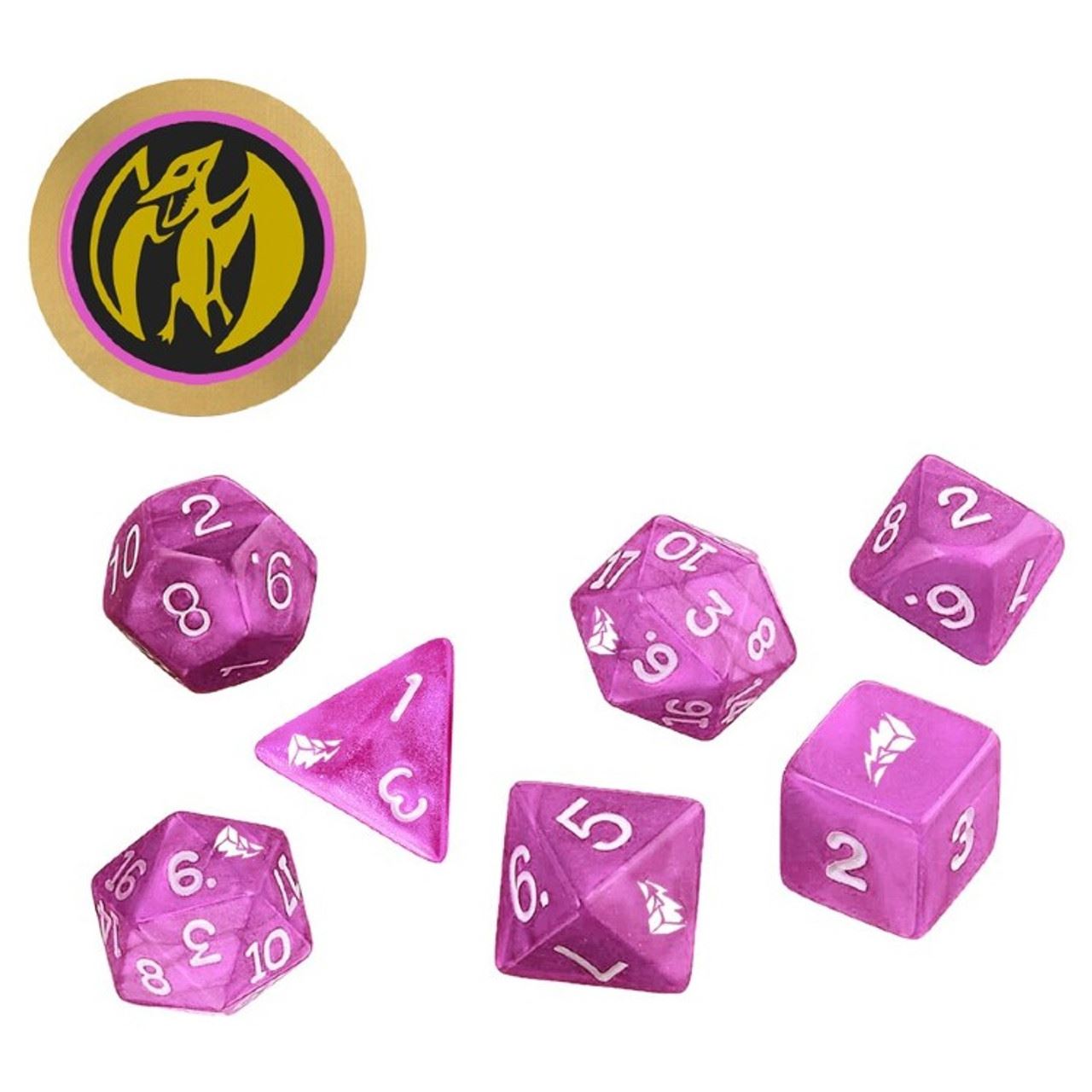 Power Rangers RPG: Pink Dice Set