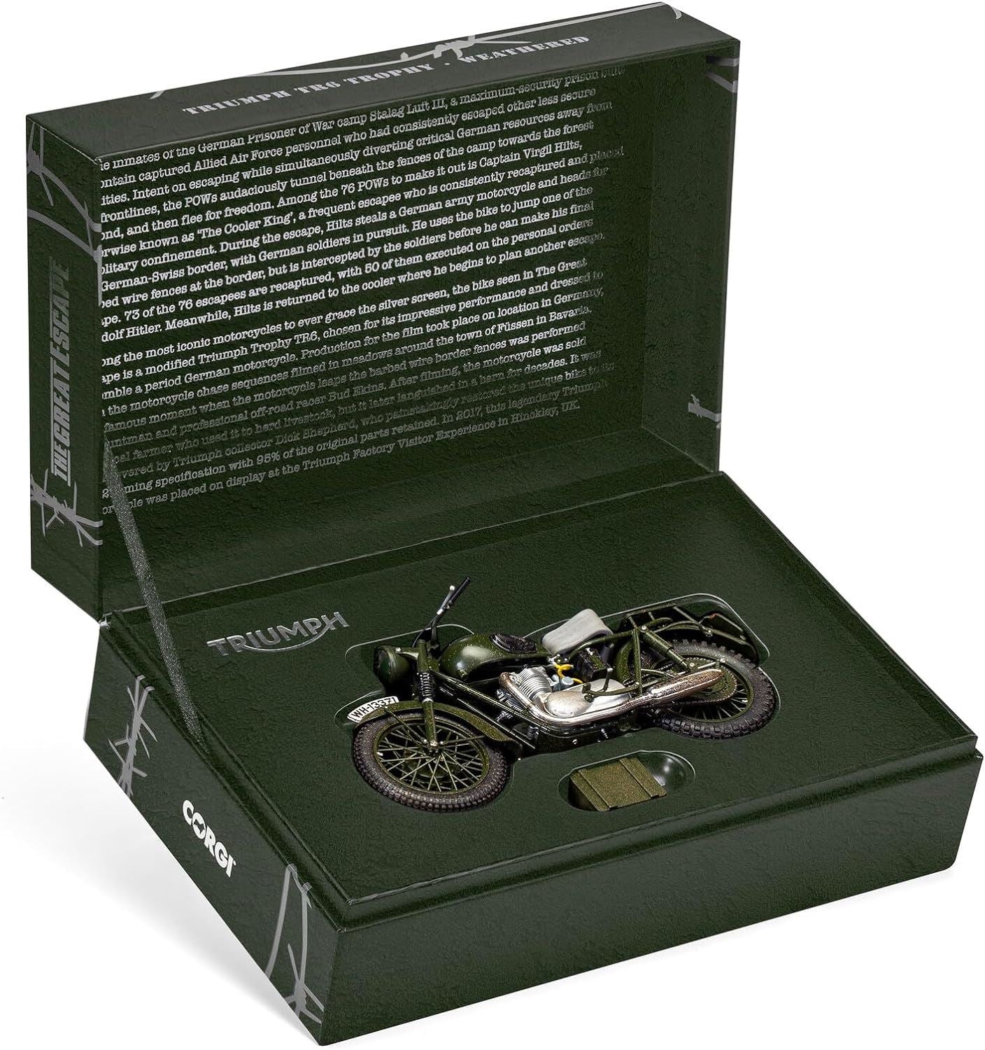 Corgi The Great Escape - Triumph TR6 Trophy (Weathered) Diecast
