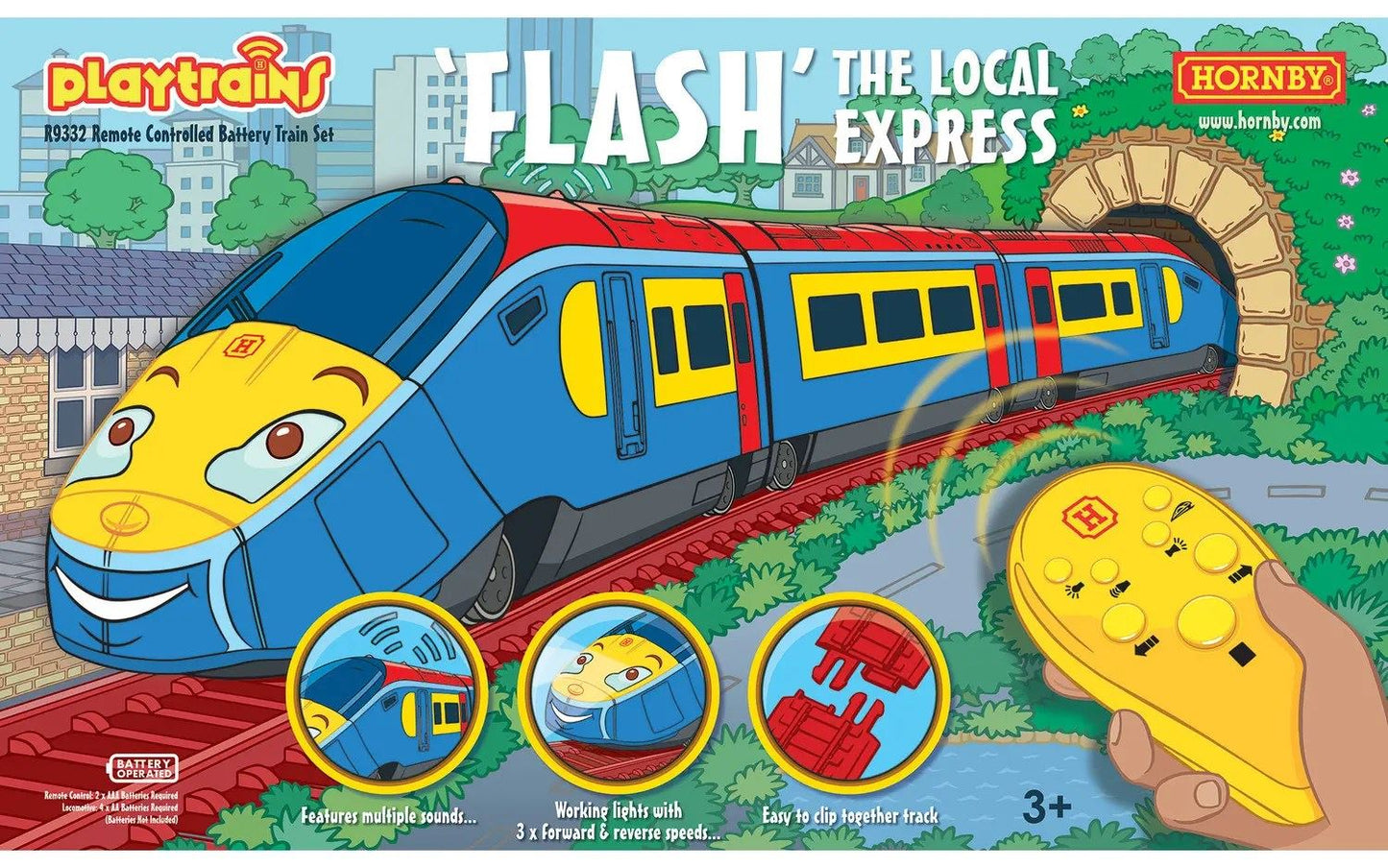 Hornby Playtrains Flash The Local Express Remote Controlled Battery Train Set