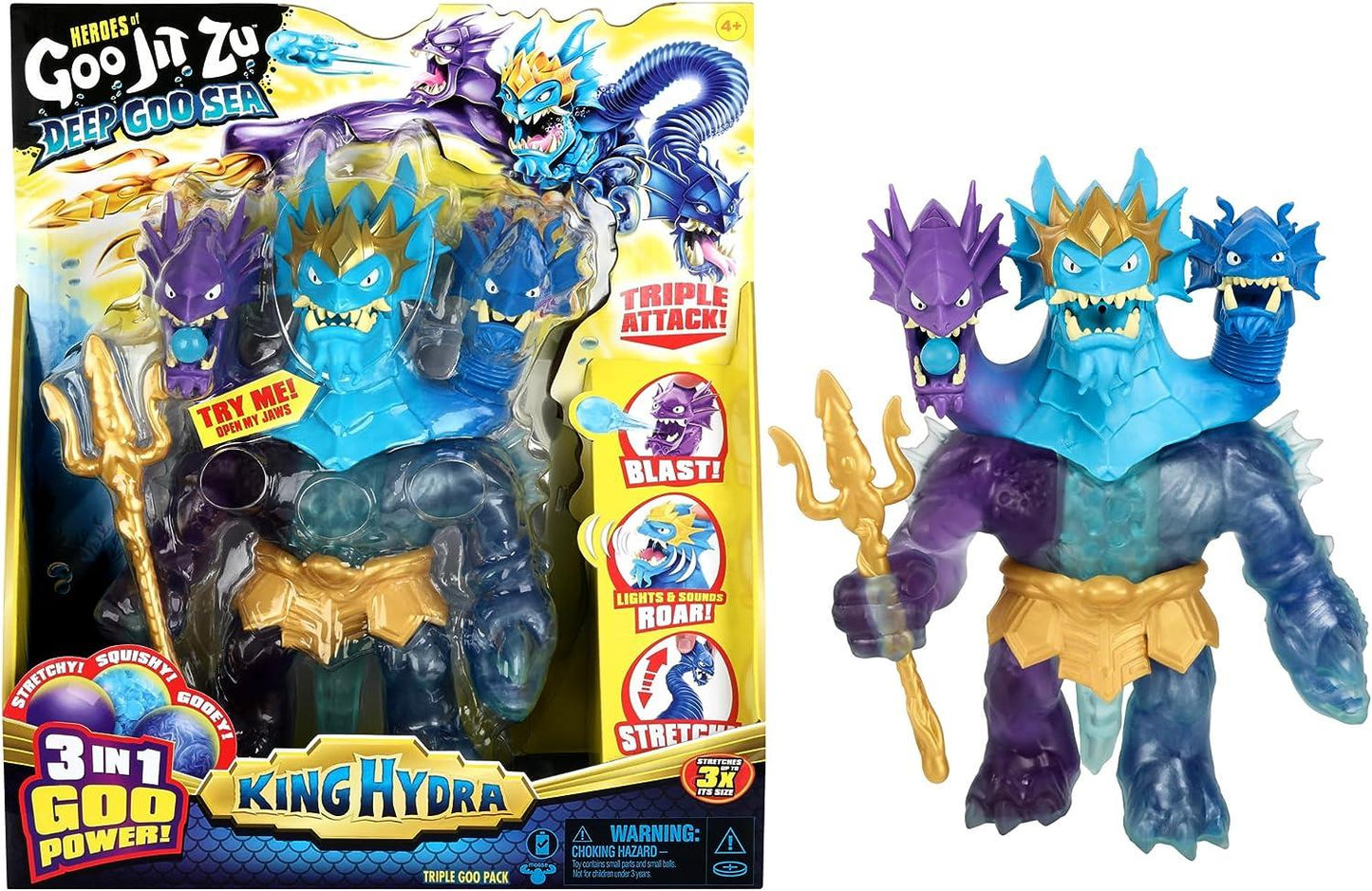 Heroes of Goo Jit Zu Deep Goo Sea King Hydra Figure