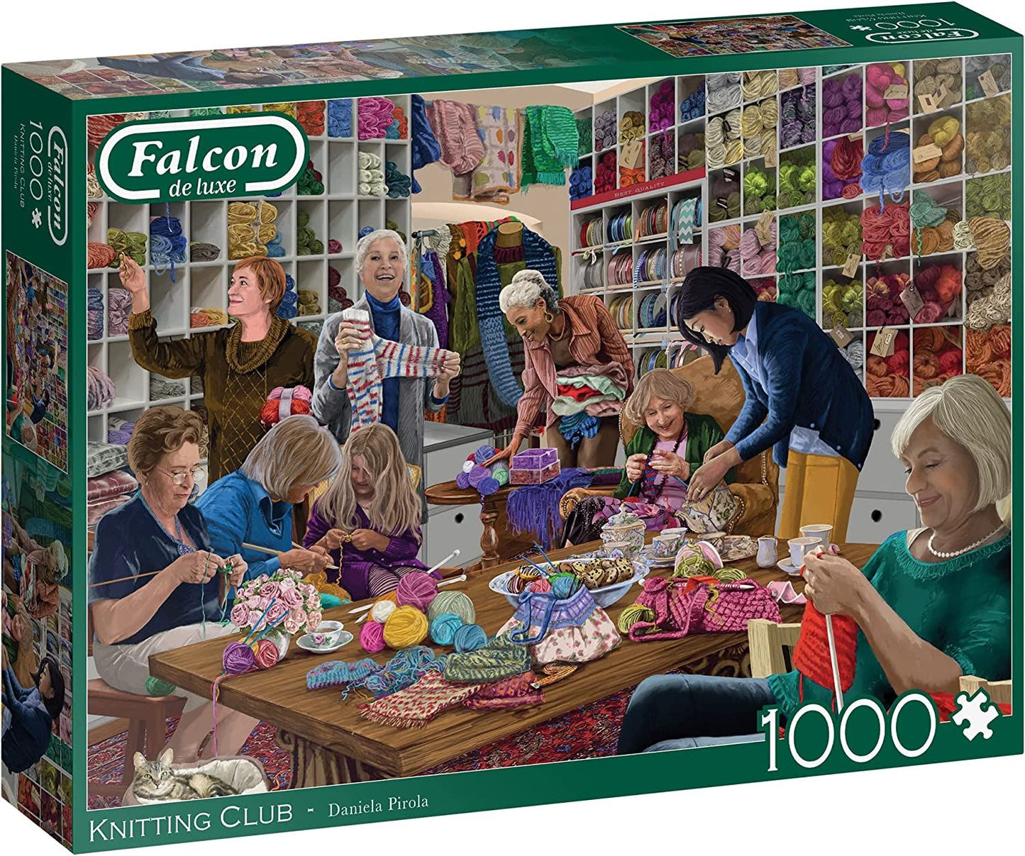 Jumbo Falcon De Luxe Knitting Club Jigsaw Puzzle - 1000 Pieces