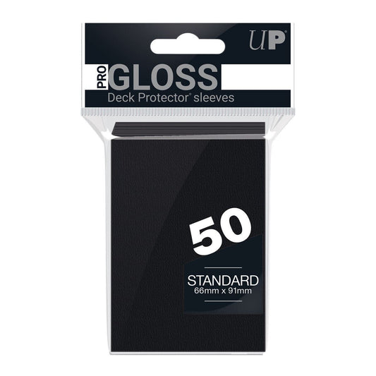 Ultra Pro Black Deck Protector Sleeves - 50 Sleeves
