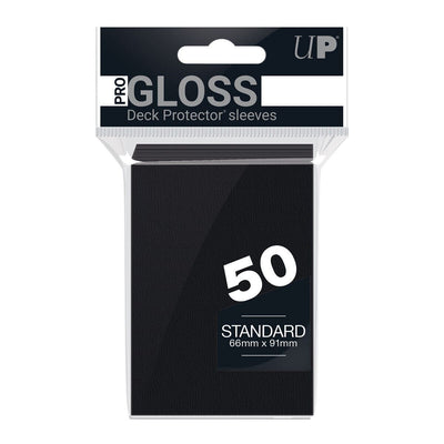 Ultra Pro Black Deck Protector Sleeves - 50 Sleeves
