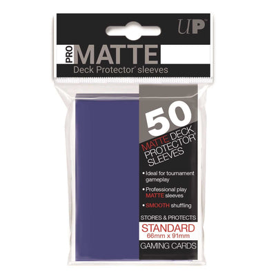 Ultra Pro Matte Standard 50 Deck Protectors - Blue