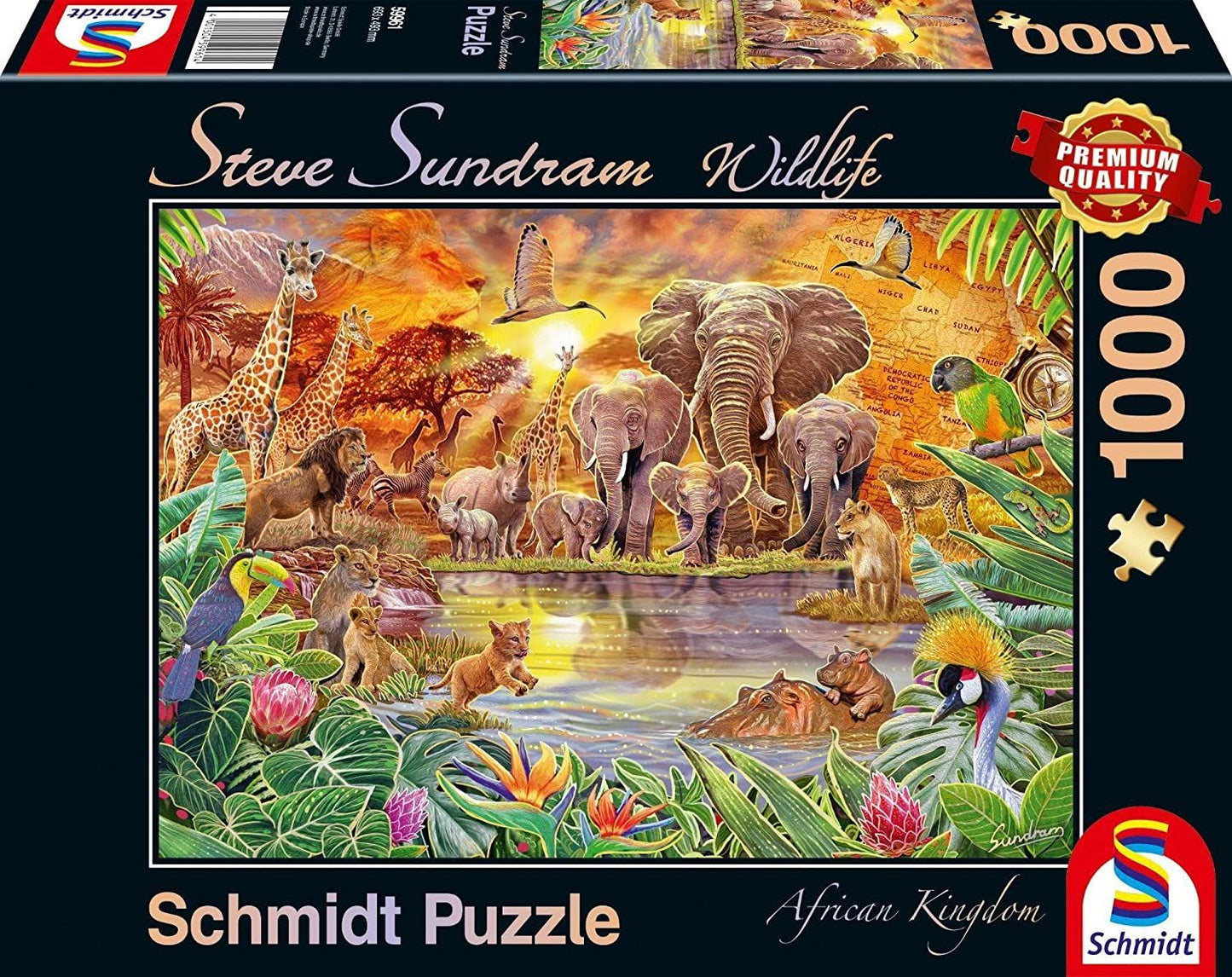 Schmidt Steve Sundram: African Kingdom 1000 Piece Jigsaw Puzzle