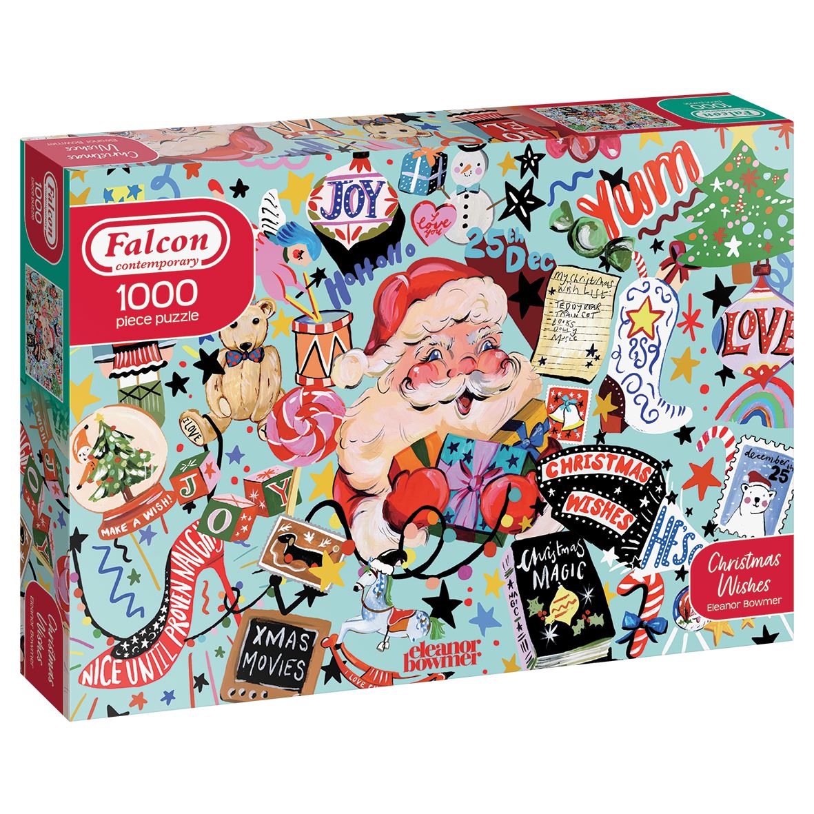 Falcon Contemporary Christmas Wishes Jigsaw Puzzle - 1000 Pieces