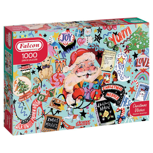 Falcon Contemporary Christmas Wishes Jigsaw Puzzle - 1000 Pieces